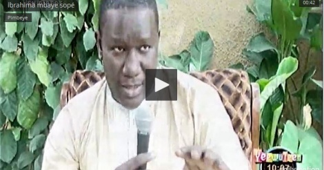 Ibrahima Mbaye Sope rappelle à l’ordre les élèves qui vont à l’école pour…