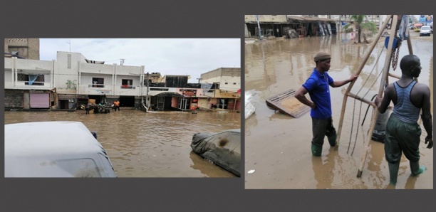 Forte pluie à Dakar : La route Case ba-Cité Fadia impraticable