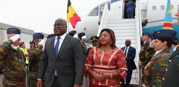 Le président congolais Félix Tshisekedi est arrivé en Belgique