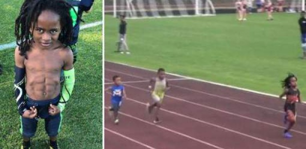 Des abdos en béton et des accélérations dignes de Usain Bolt: voici Rudolph, 7 ans