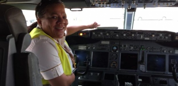 Adine Ossebi, l'une des rares femmes pilotes d'Afrique