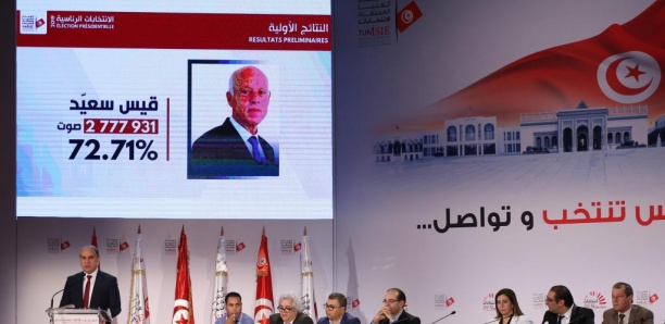 Tunisie: Kaïs Saïed élu président avec 72,71 % des voix