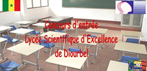 Communiqué portant ouverture du dépôt des candidatures au concours d’entrée en classe de Seconde au Lycée scientifique d’Excellence de Diourbel