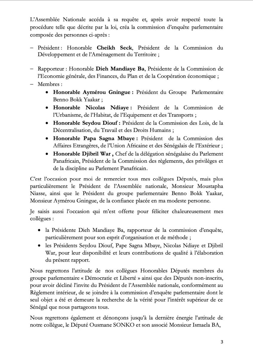 Doc Rapport Affaire 94 milliards 02 - Senenews - Actualité au Sénégal, Politique, Économie, Sport