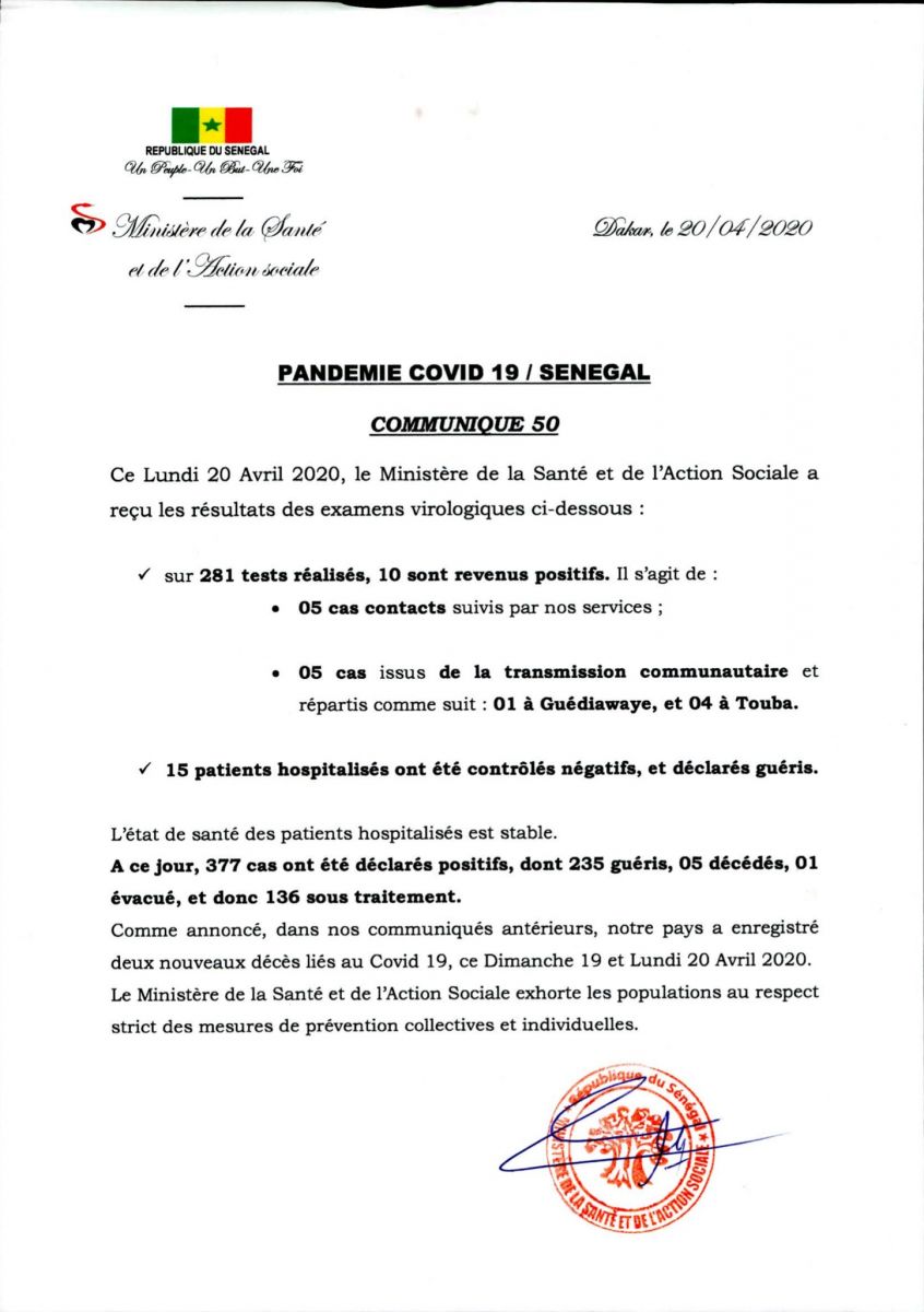 doc coronavirus 20 08 2020 10 08 35 - Senenews - Actualité au Sénégal, Politique, Économie, Sport